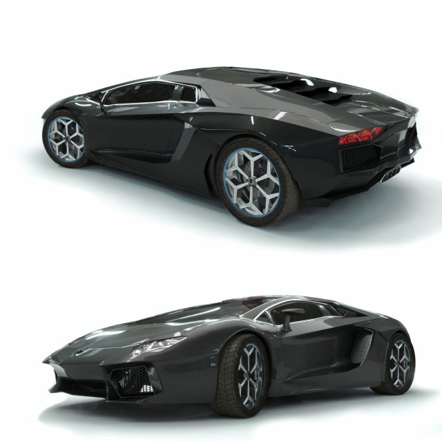 aventador Modello 3D .c4d .max .obj .3ds .fbx .stl .blend 