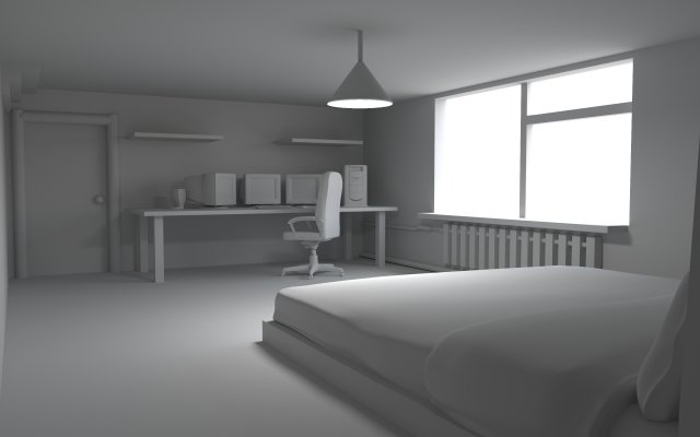 bedroom 3D Model .c4d .max .obj .3ds .fbx .stl .blend