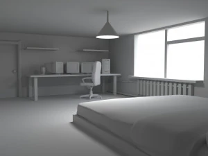 सोने का कमरा 3D मॉडल