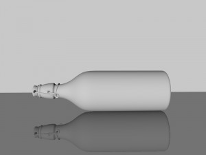 3d water bottle Modello 3D