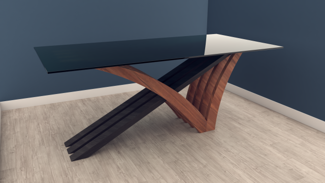mesa moderna Modello 3D .c4d .max .obj .3ds .fbx .stl .blend