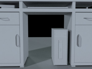 desk computer 3Dモデル