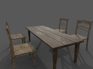 table with chairs 3D Model