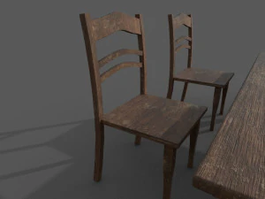 table with chairs 3D Model
