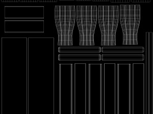 table with chairs Modello 3D