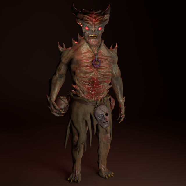 Demon- Modèle 3D .c4d .max .obj .3ds .fbx .stl .blend 
