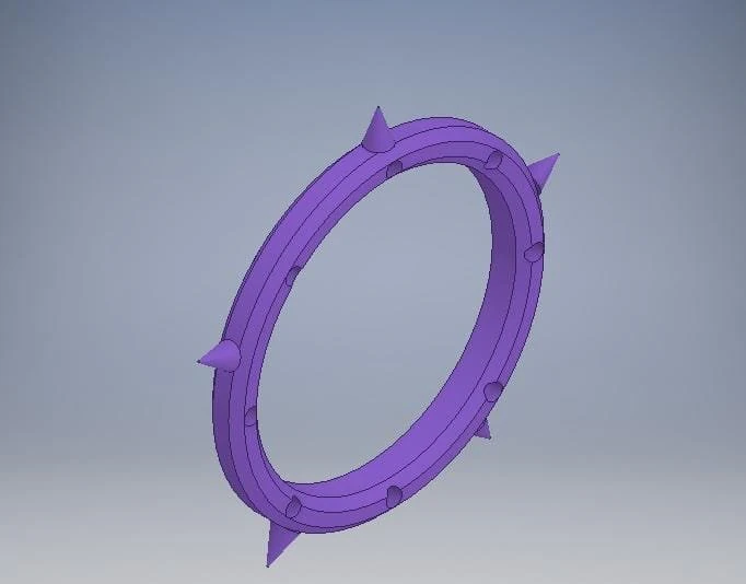 copper violet ring 3D Model .c4d .max .obj .3ds .fbx .stl .blend 