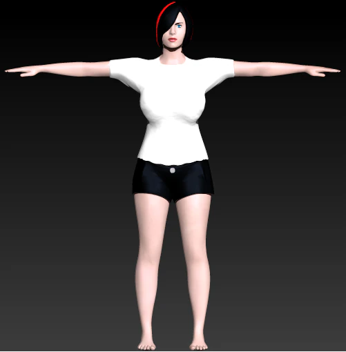 woman 3D Model .c4d .max .obj .3ds .fbx .stl .blend 