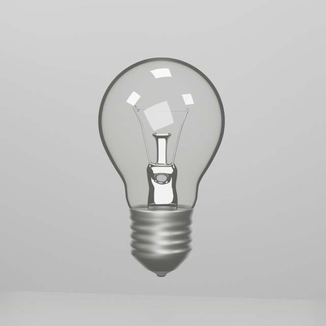 light bulb 3D Модель .c4d .max .obj .3ds .fbx .stl .blend 