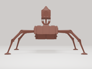walking gear alien technology Modelo 3D