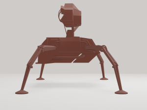 walking gear alien technology Modelo 3D