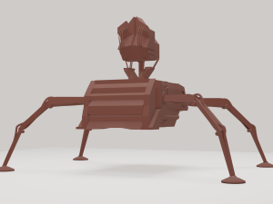 walking gear alien technology Modelo 3D