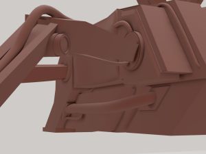 walking gear alien technology Modelo 3D