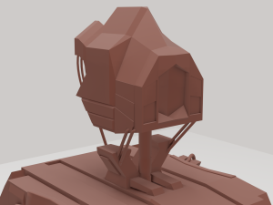 walking gear alien technology Modelo 3D