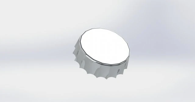 유리병뚜껑 3D 모델 .c4d .max .obj .3ds .fbx .stl .blend