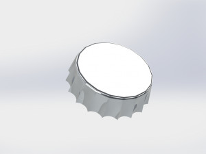 glass bottle cap 3D-Modell