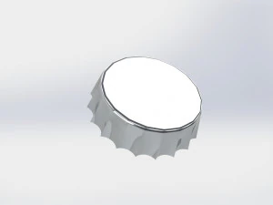 유리병뚜껑 3D 모델