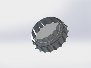 glass bottle cap 3D Modell