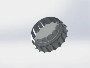 유리병뚜껑 3D 모델