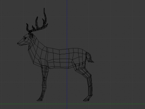 low poly animal- deer 3D Модель