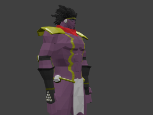 star platinum - low poly 3D Model