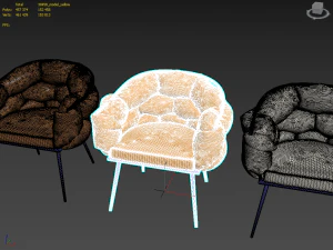 chair loft designe art 30458 30459 30460 model 3D Model