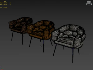 chair loft designe art 30458 30459 30460 model 3D Model
