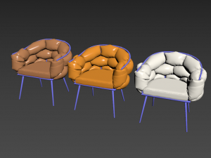chair loft designe art 30458 30459 30460 model 3Dモデル