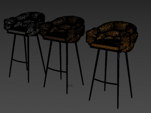 bar chair loft designe 30461 30462 30463 model 3D Model