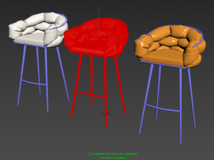 bar chair loft designe 30461 30462 30463 model 3D Model