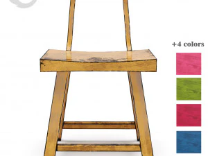 ahşap sandalye loftdesigne 35556 35557 35558 35559 35560 modeli 3D Model