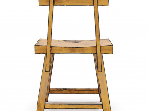 wooden chair loftdesigne 35556 35557 35558 35559 35560 model 3D Model