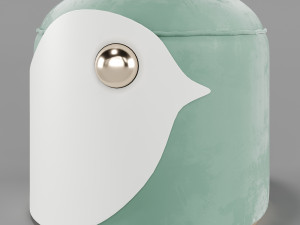 pufs circu animal stools collection Model 3D