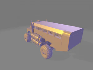 &ocirc;nibus cruzado Modelo 3D