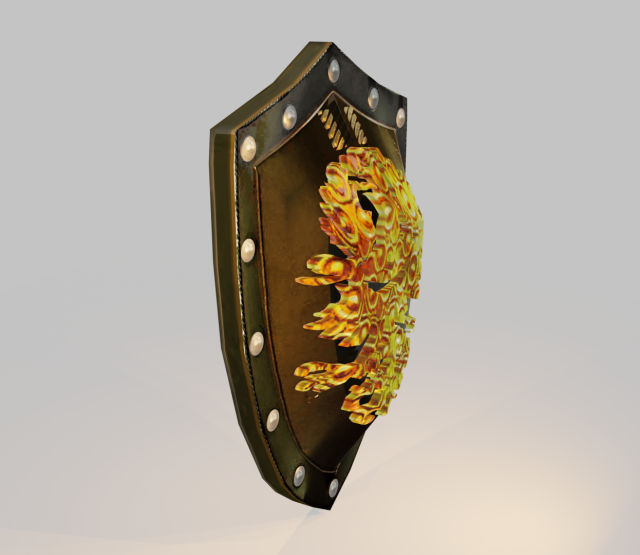 shild 3D Модель .c4d .max .obj .3ds .fbx .stl .blend 