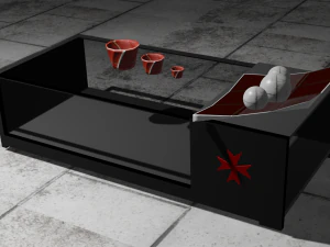 meja dan meja kecil Model 3D