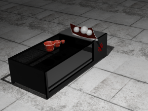 table and litle-table Modèle 3D
