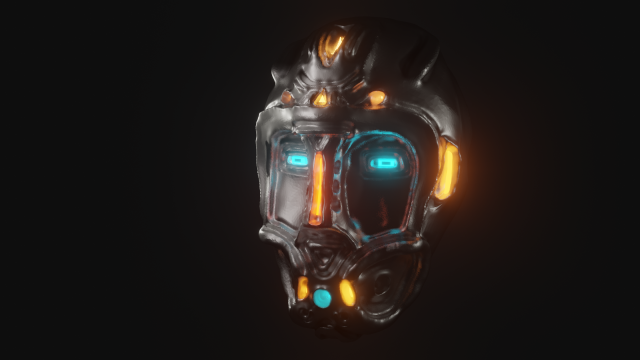 robot head Modèle 3D .c4d .max .obj .3ds .fbx .stl .blend 