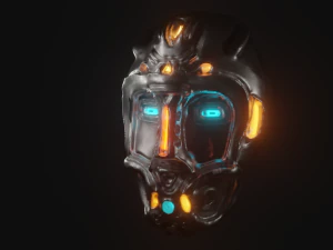 kepala robot Model 3D