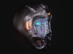 robot head Modèle 3D