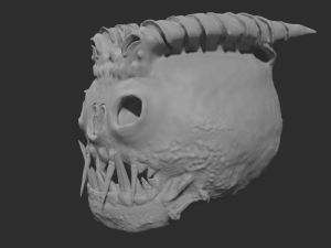 monster head Modelo 3D