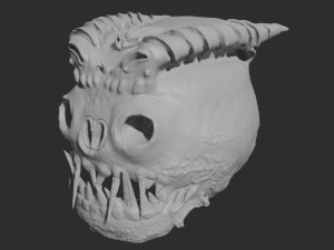 monster head Modelo 3D