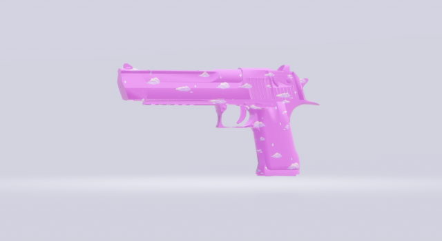 desert eagle 3D Модель .c4d .max .obj .3ds .fbx .stl .blend 