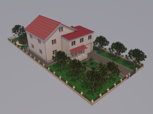 two-story house 3Dモデル