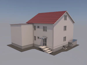 two-story house 3D Model