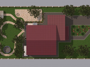 two-story house 3D 模型