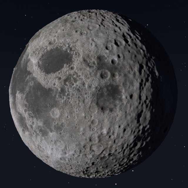 moon Model 3D .c4d .max .obj .3ds .fbx .stl .blend 