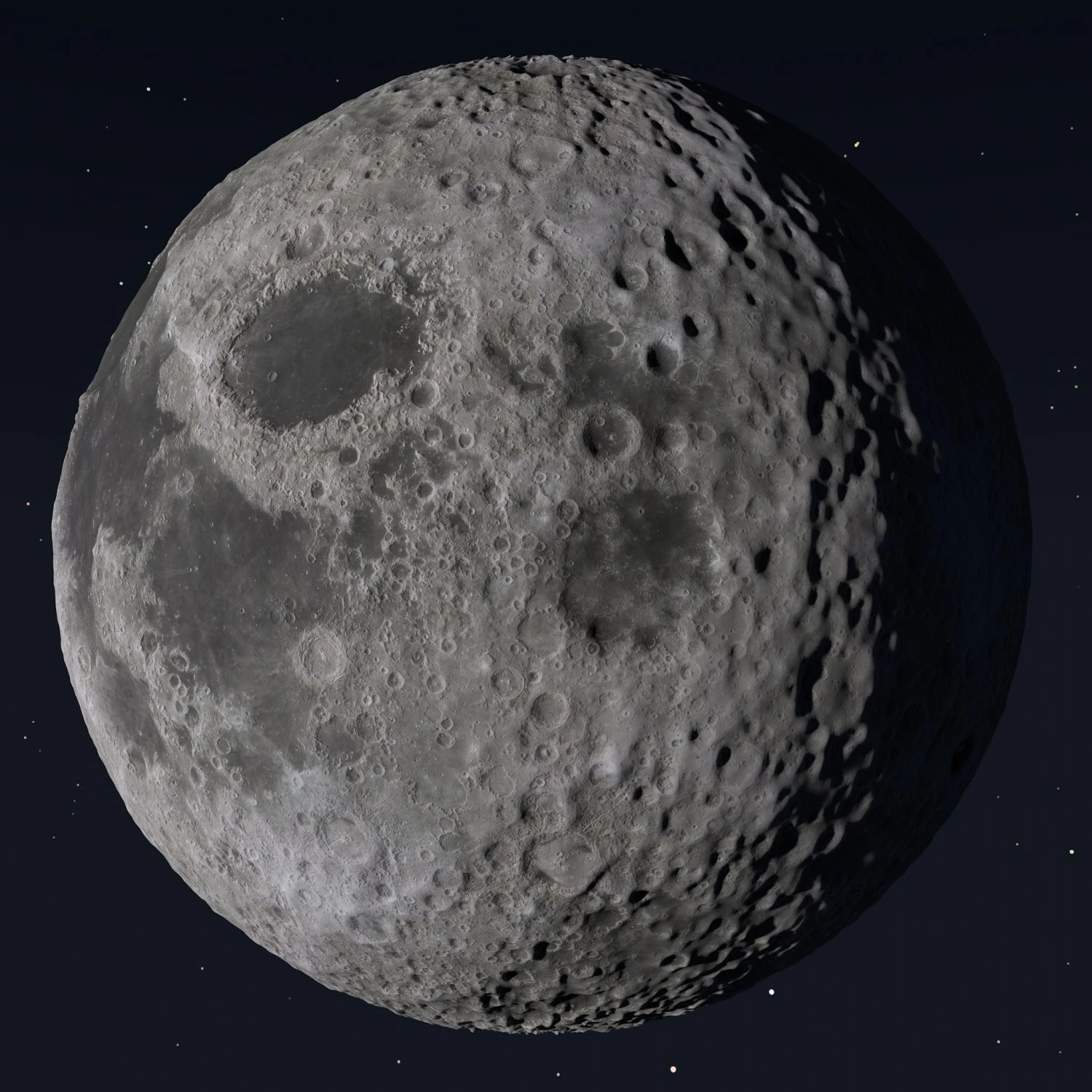 moon 3D Model .c4d .max .obj .3ds .fbx .stl .blend 