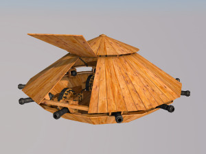 tank - leonardo da vinci 3D Model