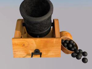mortar - leonardo da vinci 3D Model